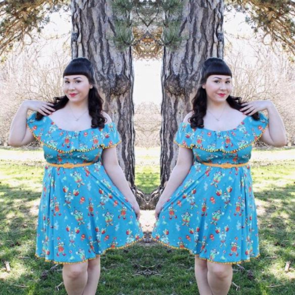 Sourpuss Fiesta Dress in Clown XXL